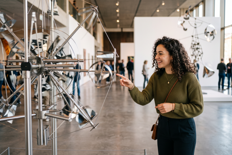 Kinetische Kunst – Kyra Vertes berichtet über Werke, die sich bewegen und verändern